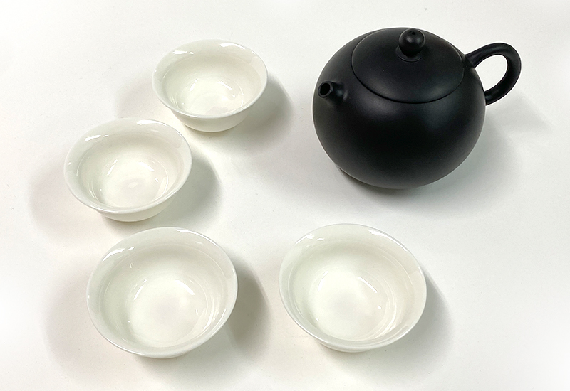 存仁堂 夾碳黑陶西施壺組